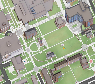 Use our interactive 3D map to locate the University of Tennessee at Chattanooga buildings, parking lots, event venues, 餐厅, points of interest, Chattanooga attractions, campus construction, 安全, sustainability, 技术, 卫生间, student resources, 和更多的. Each indicator provides a description, an image of the asset, departments housed there (if applicable), address, 和 building number (if applicable).